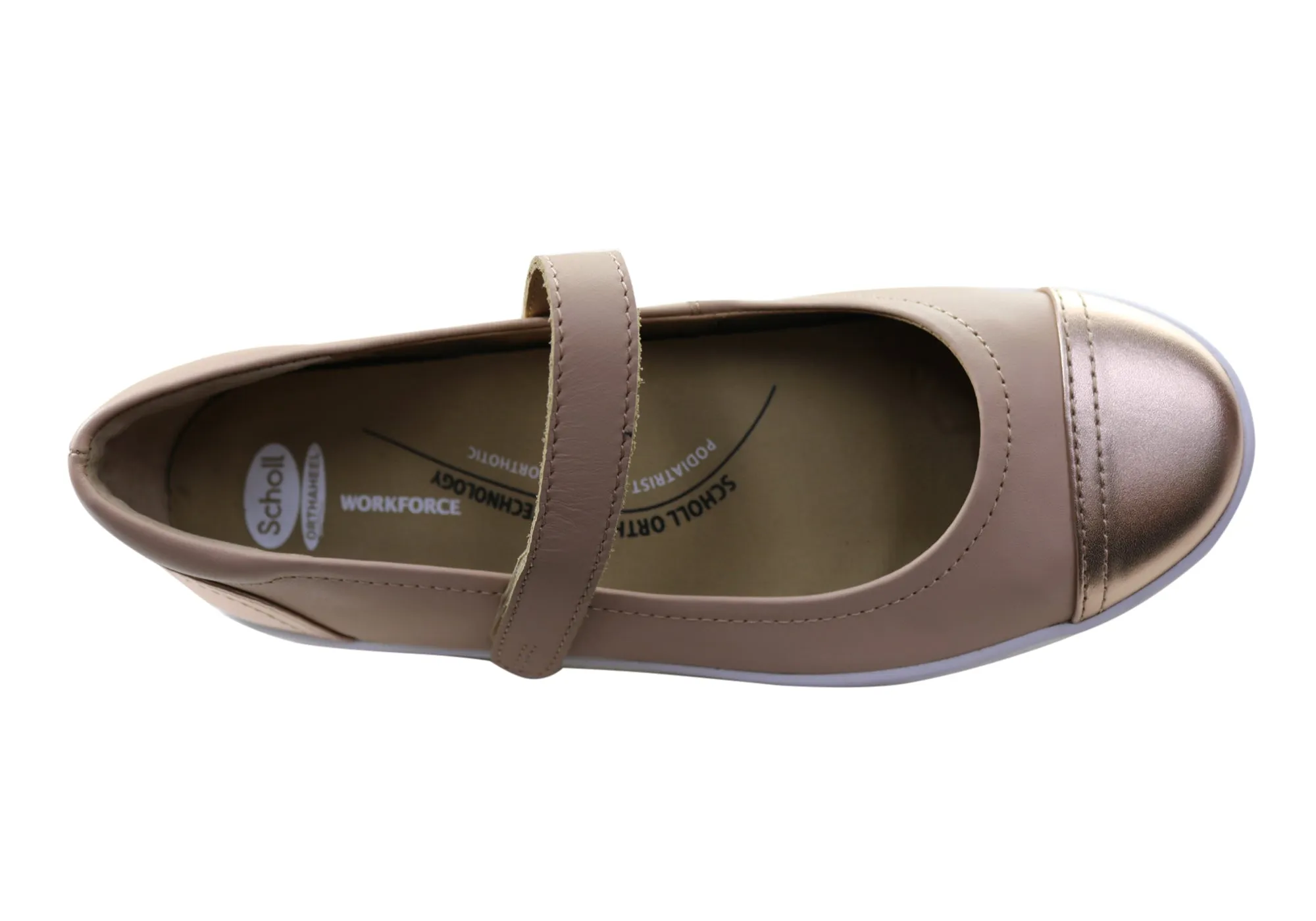 Scholl Orthaheel Rhonda Damen-Supportive Leder Mary Jane Schuhe Scholl Orthaheel Schuhe