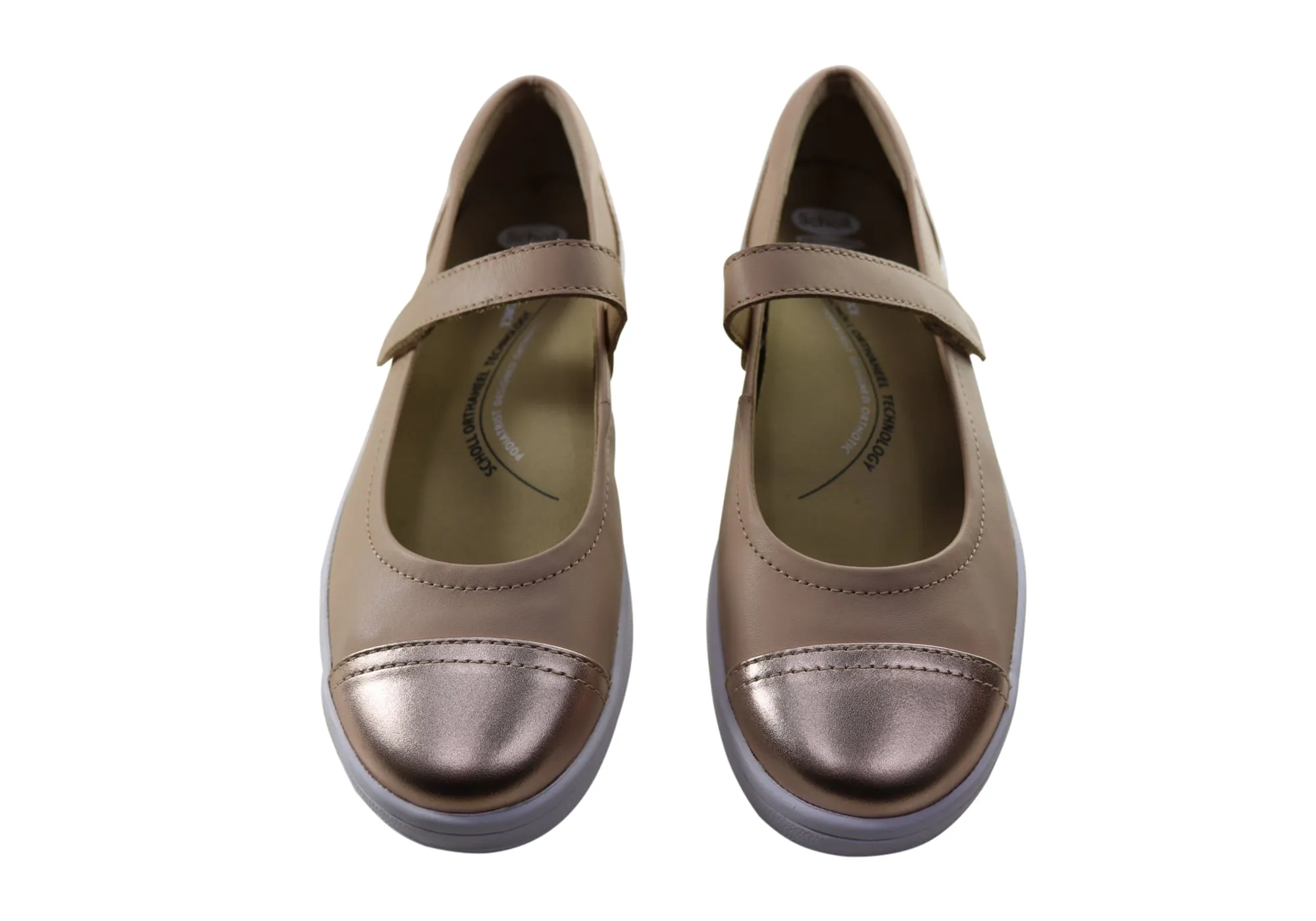 Scholl Orthaheel Rhonda Damen-Supportive Leder Mary Jane Schuhe Scholl Orthaheel Schuhe