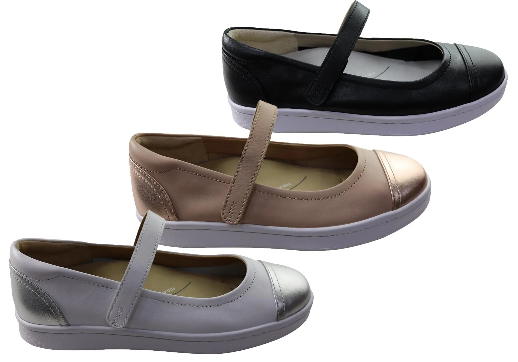 Scholl Orthaheel Rhonda Damen-Supportive Leder Mary Jane Schuhe Scholl Orthaheel Schuhe