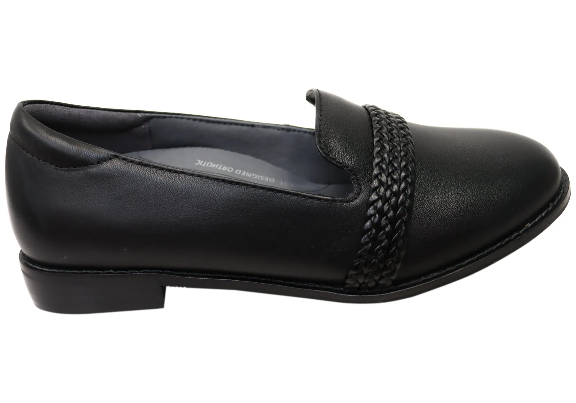 Scholl Orthaheel Tribe Loafer Damen Unterstützende Leder Komfortschuhe Scholl Orthaheel Schuhe