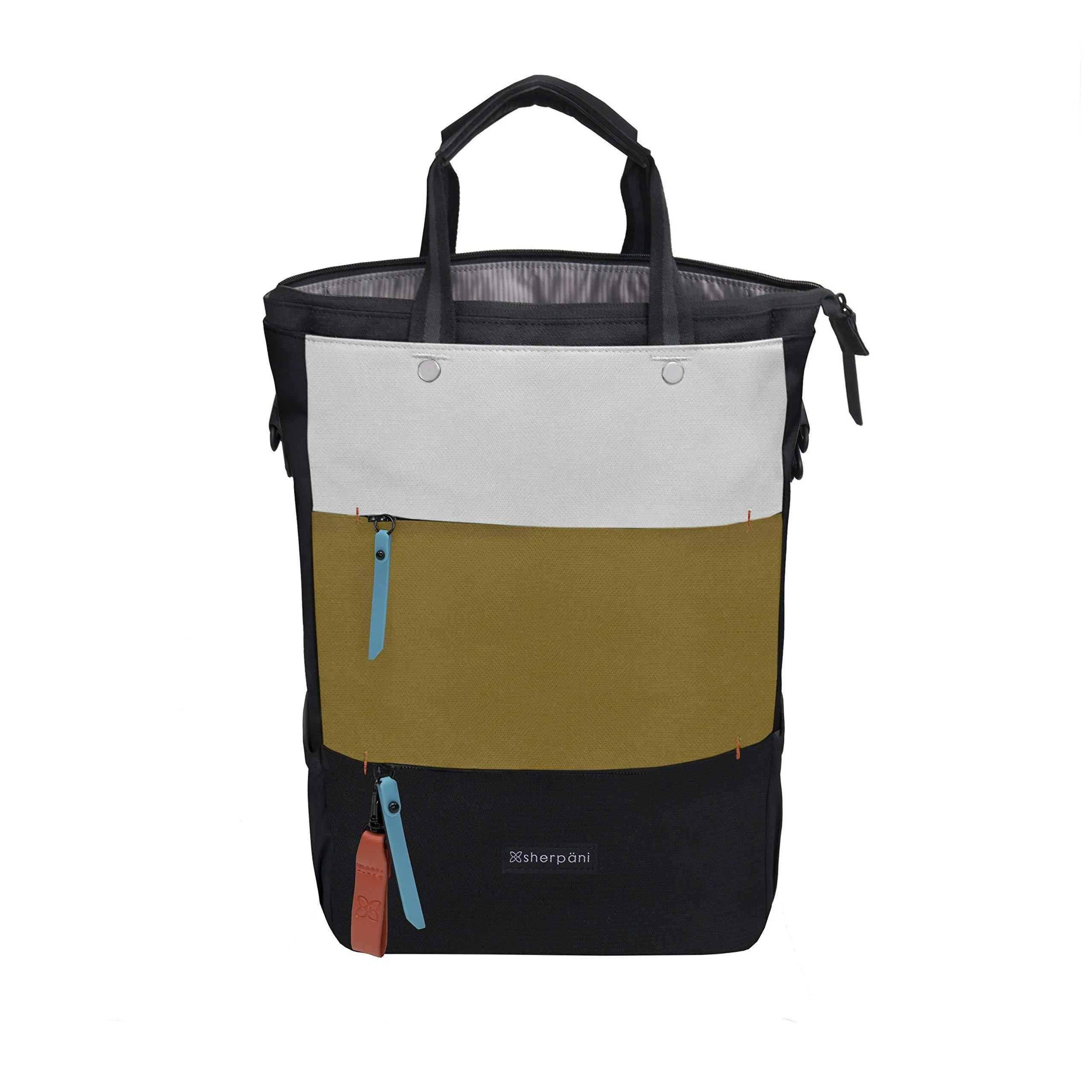 Sherpani Camden, Nylon-Convertible-Rucksack-Tasche, Tragetasche, Umhängetasche für Damen, RFID-Schutz, 15-Zoll-Laptophülle, Sherpani
