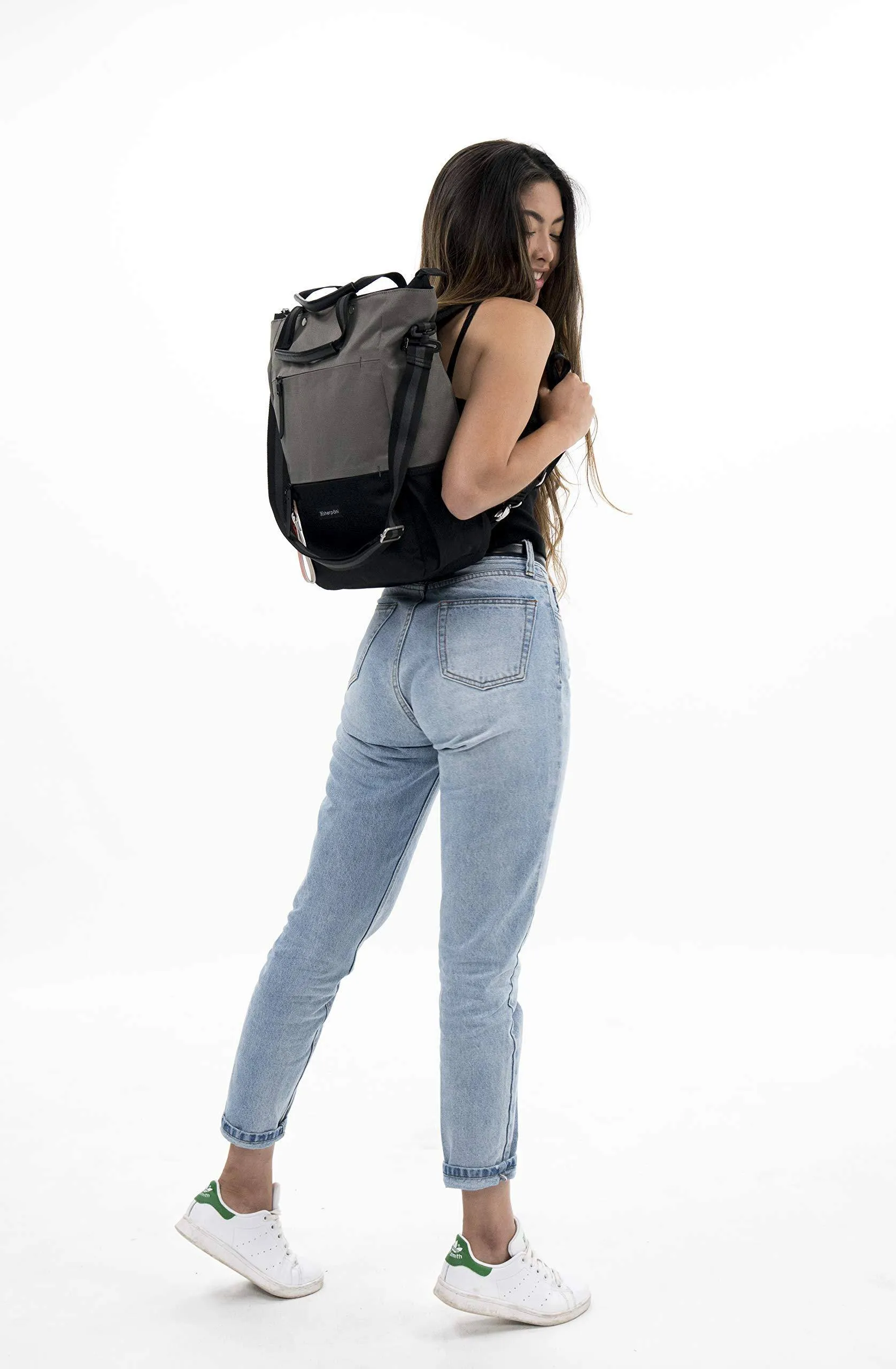Sherpani Camden, Nylon-Convertible-Rucksack-Tasche, Tragetasche, Umhängetasche für Damen, RFID-Schutz, 15-Zoll-Laptophülle, Sherpani