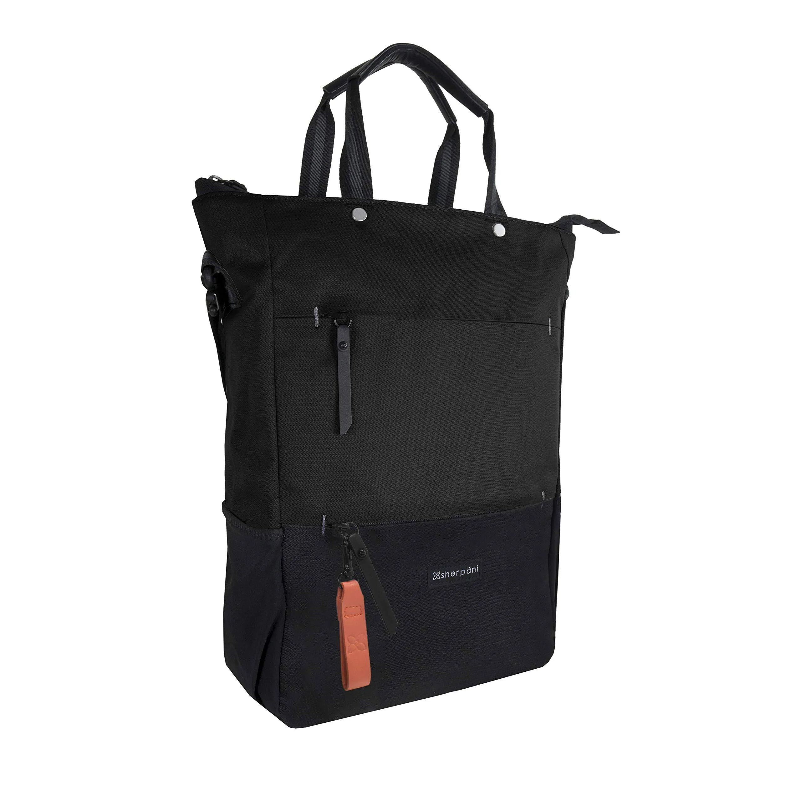 Sherpani Camden, Nylon-Convertible-Rucksack-Tasche, Tragetasche, Umhängetasche für Damen, RFID-Schutz, 15-Zoll-Laptophülle, Sherpani