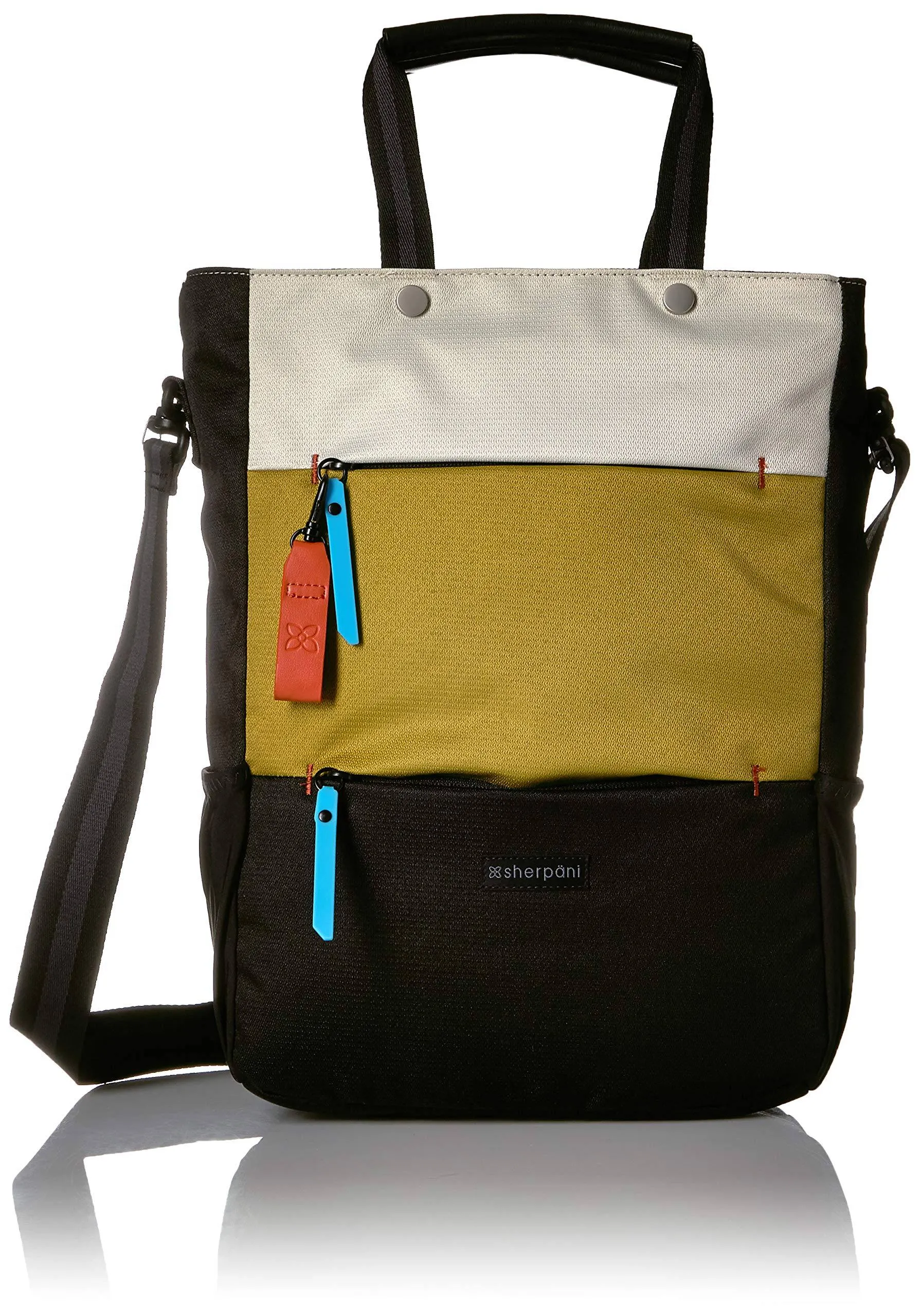 Sherpani Camden, Nylon-Convertible-Rucksack-Tasche, Tragetasche, Umhängetasche für Damen, RFID-Schutz, 15-Zoll-Laptophülle, Sherpani