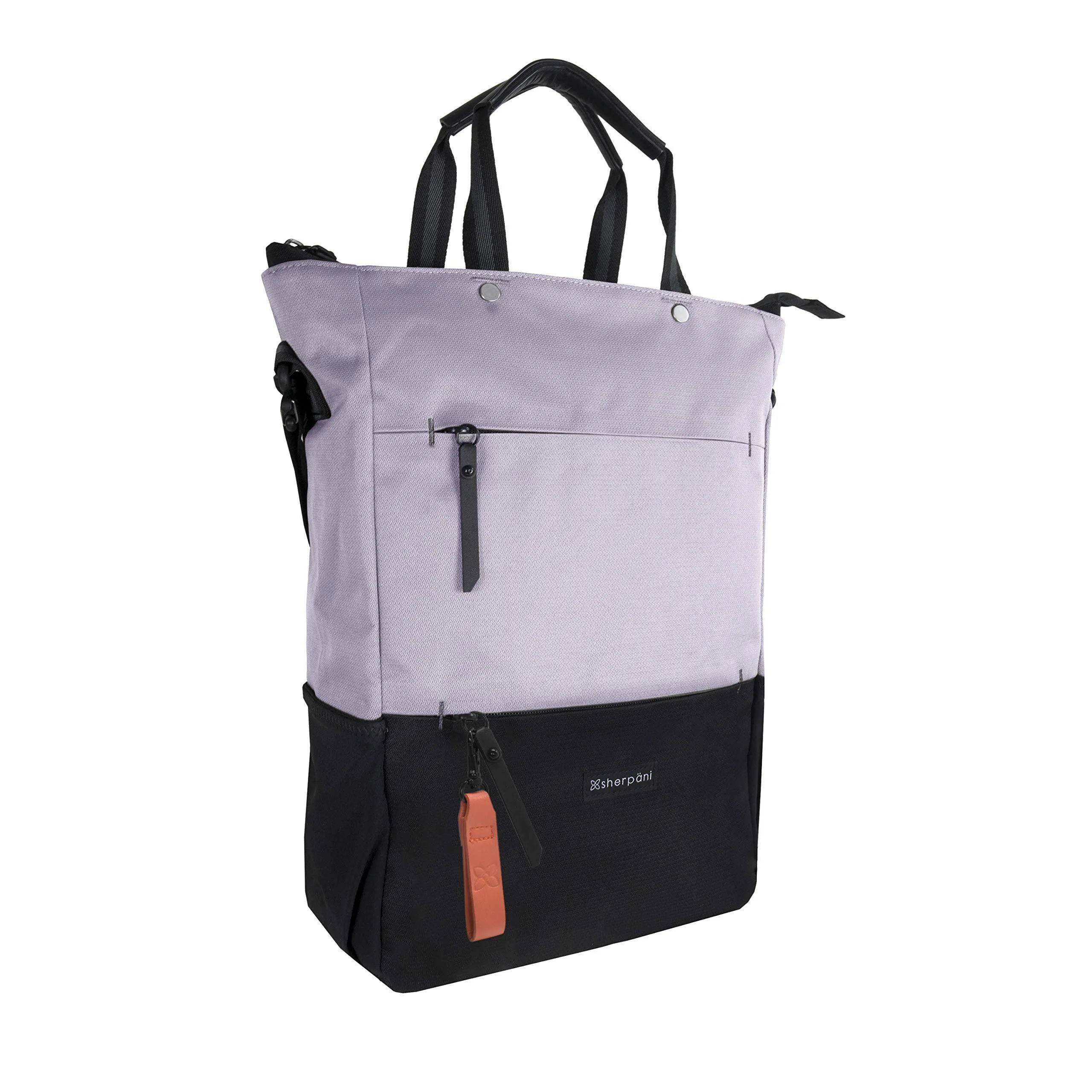 Sherpani Camden, Nylon-Convertible-Rucksack-Tasche, Tragetasche, Umhängetasche für Damen, RFID-Schutz, 15-Zoll-Laptophülle, Sherpani