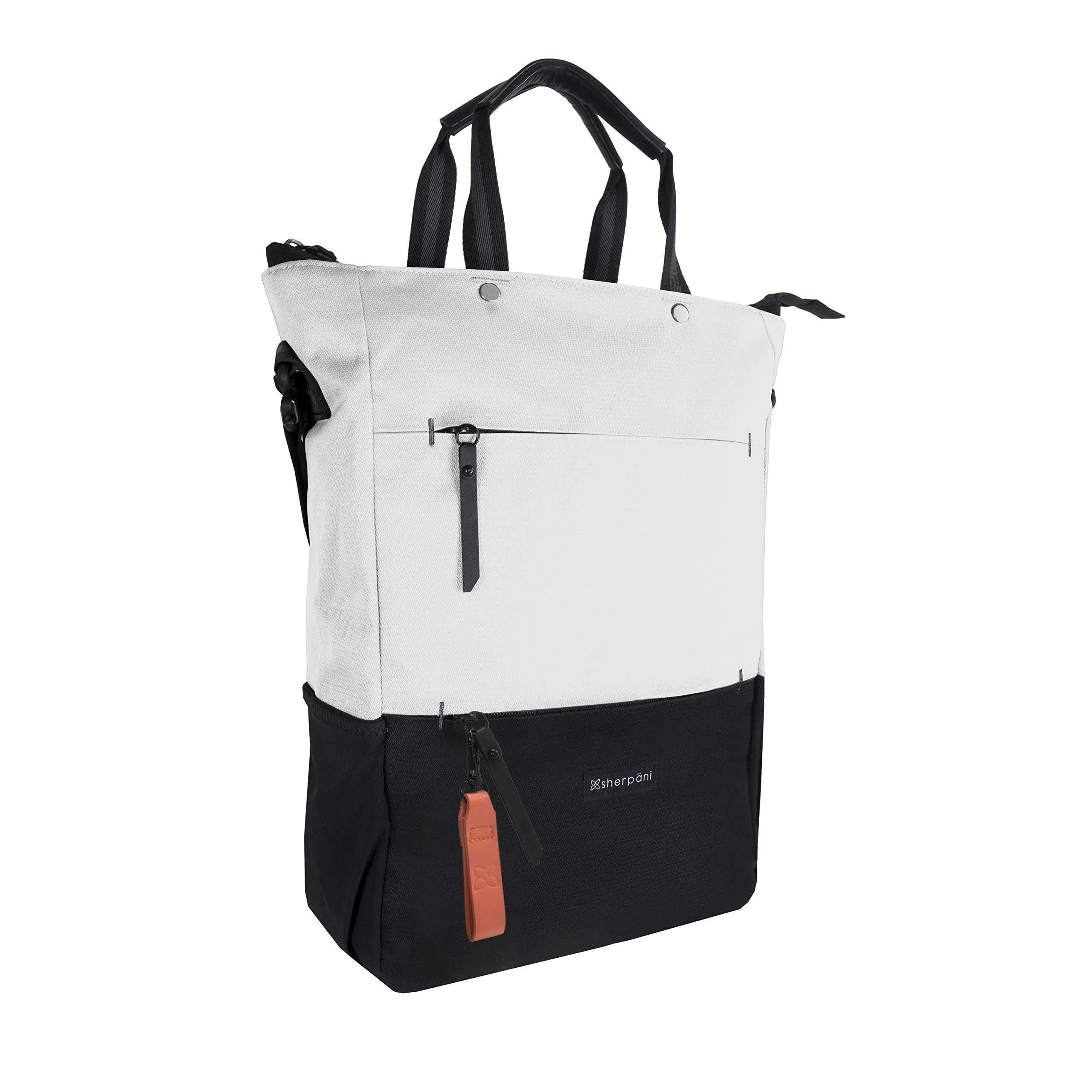 Sherpani Camden, Nylon-Convertible-Rucksack-Tasche, Tragetasche, Umhängetasche für Damen, RFID-Schutz, 15-Zoll-Laptophülle, Sherpani