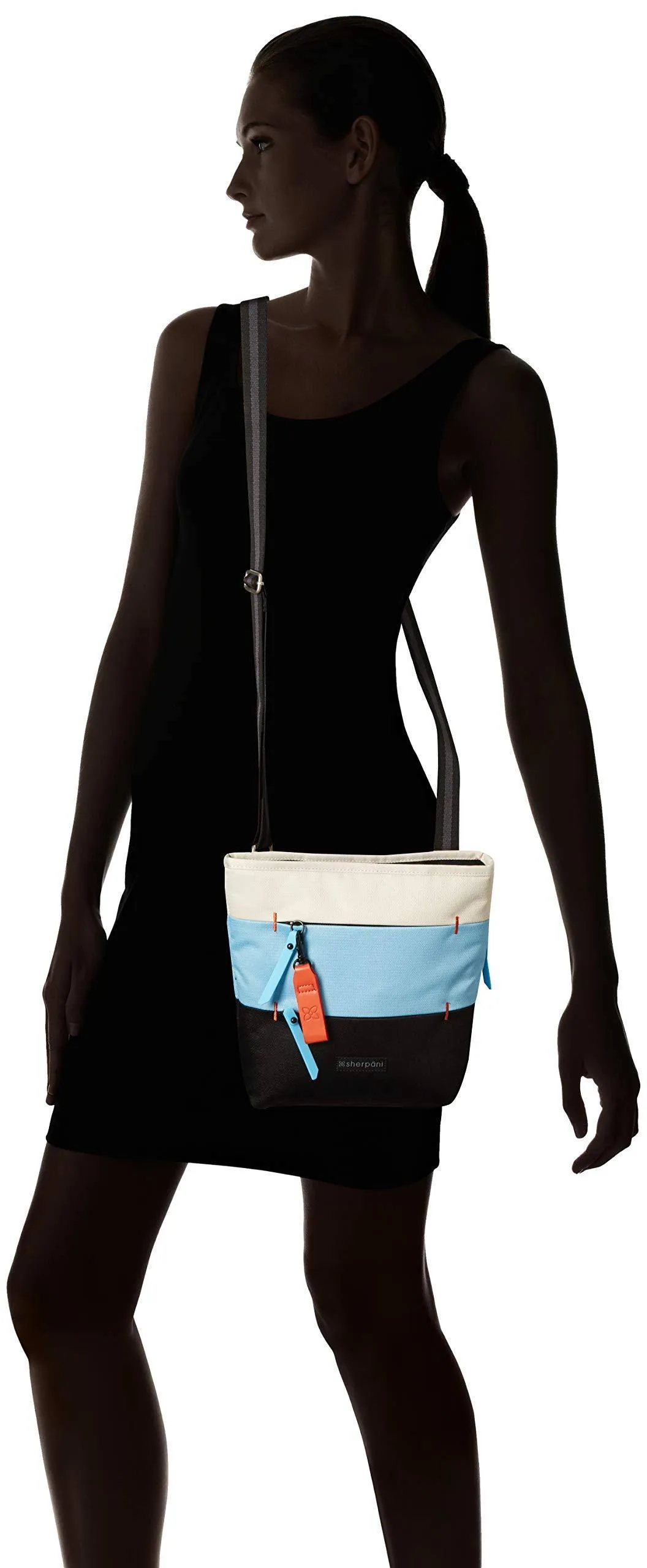Sherpani Sadie Recycelte Nylon Umhängetasche, Essenzielle Messenger-Tasche, Mittlere Schultertasche für Damen, RFID-Schutztaschen Sherpani