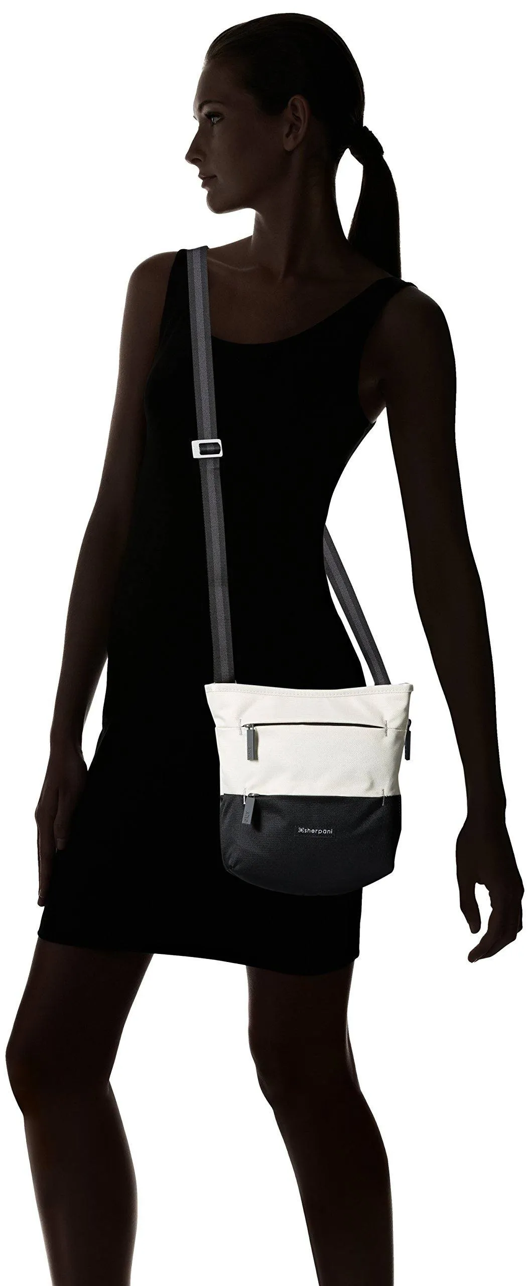 Sherpani Sadie Recycelte Nylon Umhängetasche, Essenzielle Messenger-Tasche, Mittlere Schultertasche für Damen, RFID-Schutztaschen Sherpani
