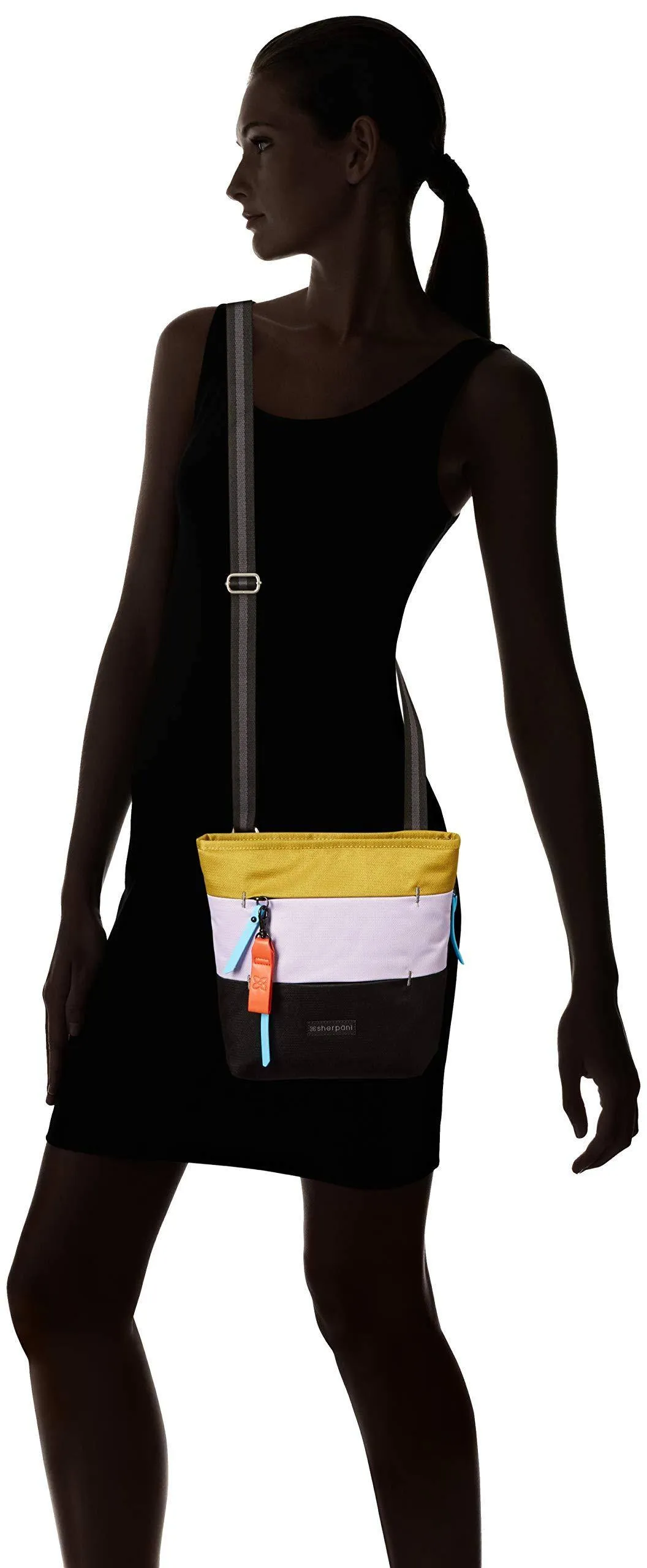 Sherpani Sadie Recycelte Nylon Umhängetasche, Essenzielle Messenger-Tasche, Mittlere Schultertasche für Damen, RFID-Schutztaschen Sherpani
