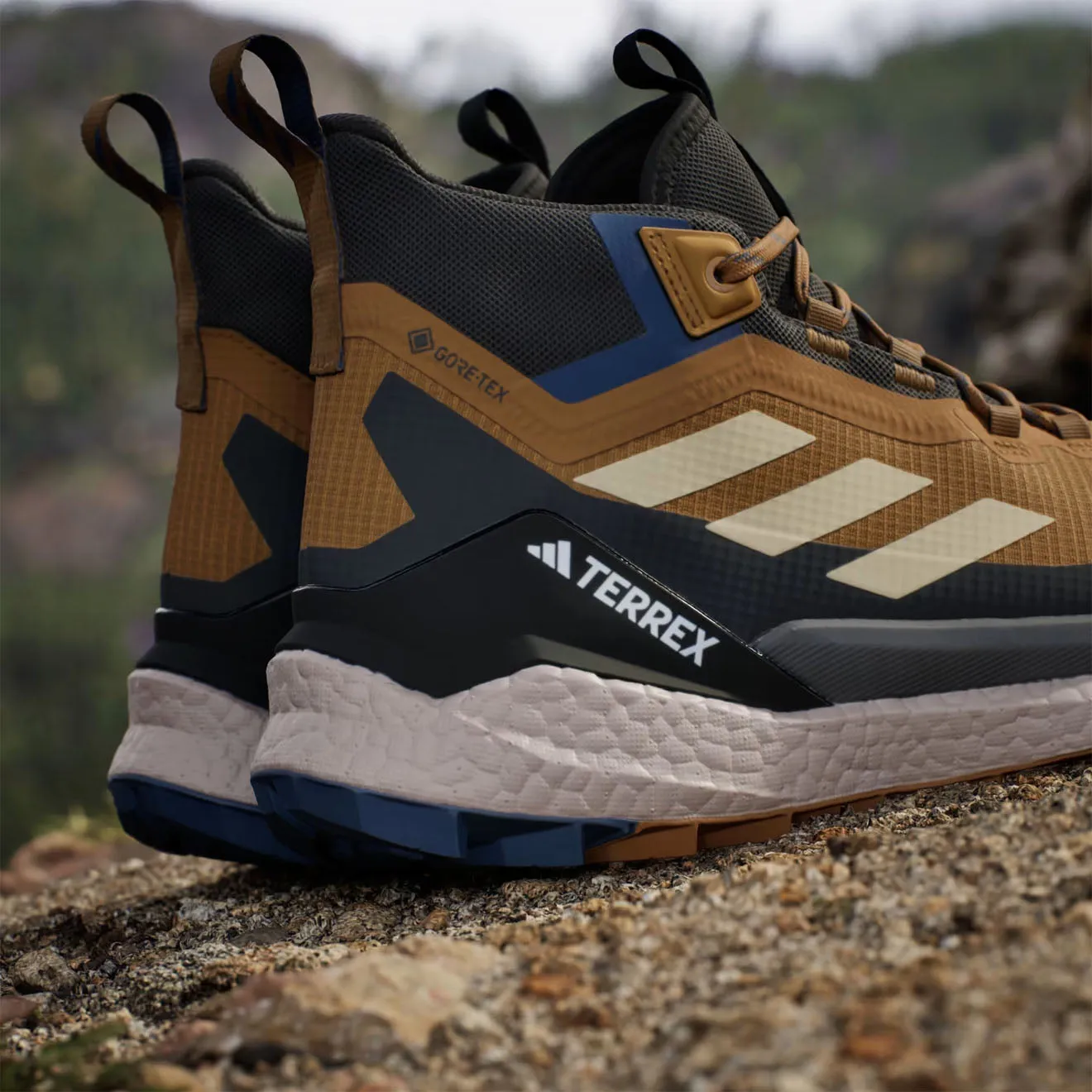 Adidas Terrex Herren Adidas Terrex Free Hiker Schuhe 2 Braun / Schwarz / Blau