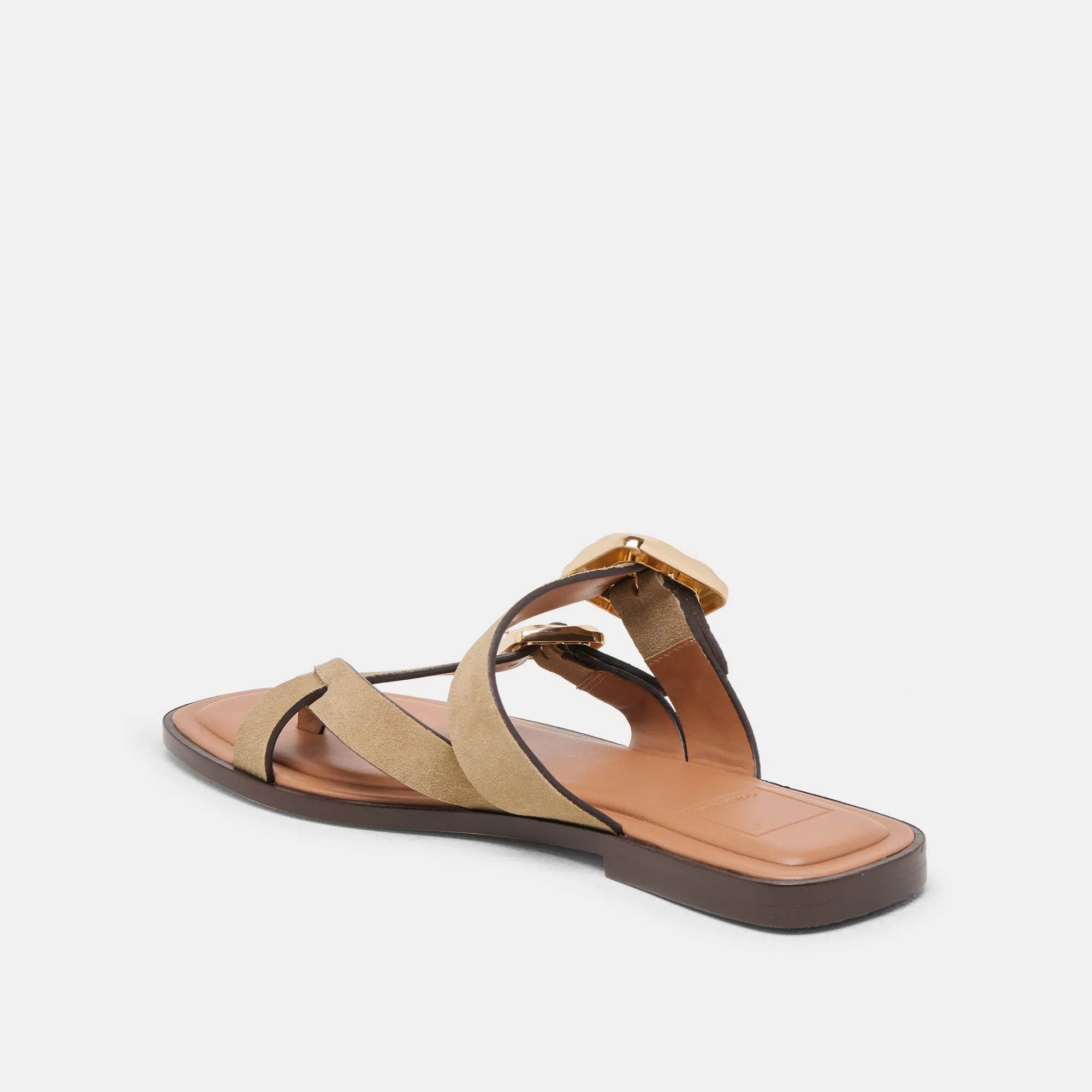 SHORE SANDALS TAUBE WILDLEDER