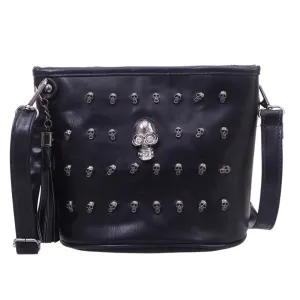 Schädel-Design Damen Messenger Bags Handtaschen Schultertaschen Satchel Clutch Mädchen Schwarz Schädel Crossbody Bag Bolsas Borse Feminina Fashion Nova Taschen