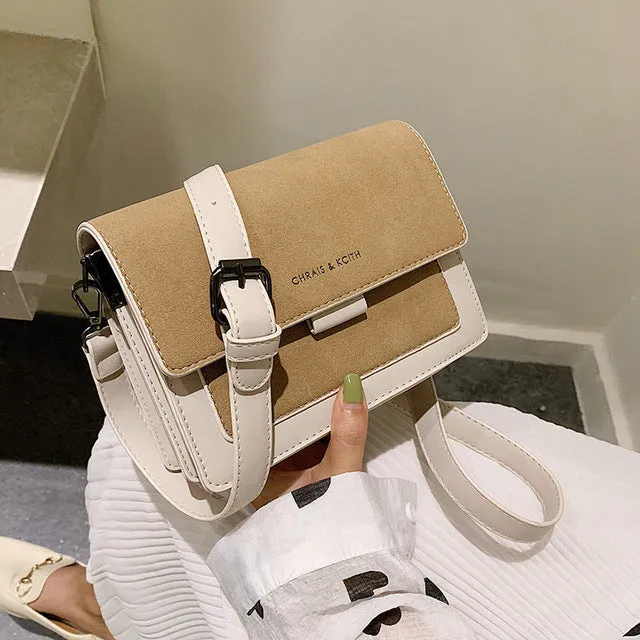 Kleine Tasche Damen 2019 neue koreanische Version kleine quadratische Tasche breiter Schulterriemen Mode Joker Schulter Messenger Tasche Fashion Nova Taschen
