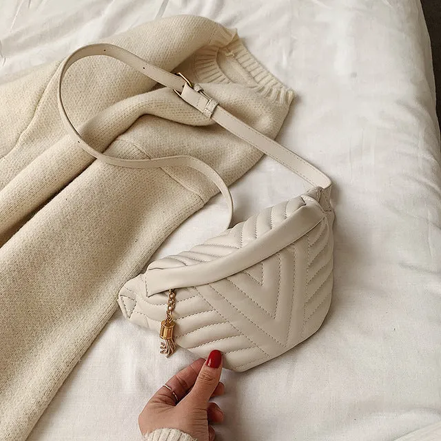Kleine einfache Umhängetaschen für Damen 2020 Quaste Schulter Messenger Tasche Damen Mode Handtaschen und Geldbörsen Fashion Nova Taschen