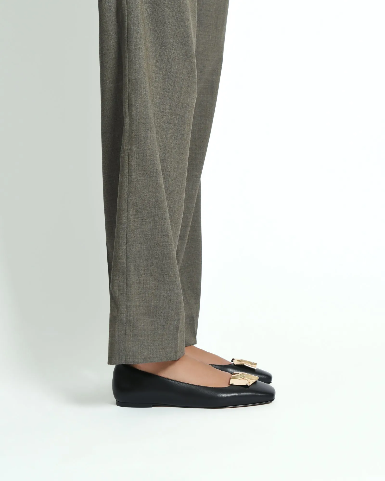 SONNY FLACHE SCHUHE AUS SCHWARZEM LEDER