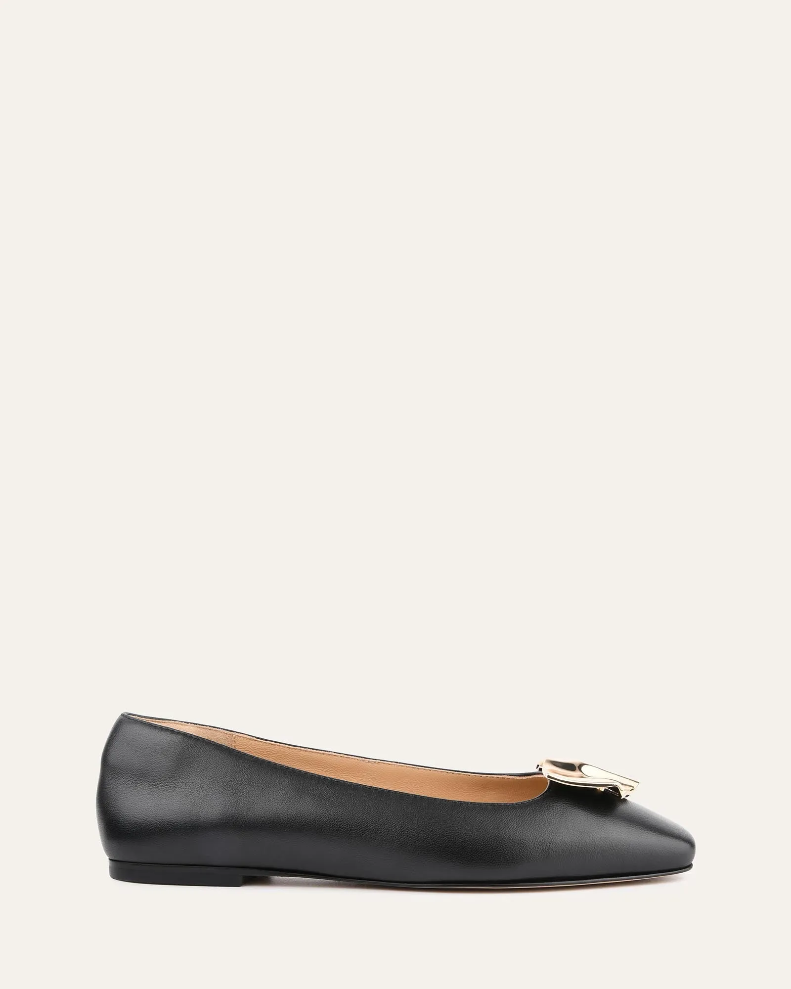 SONNY FLACHE SCHUHE AUS SCHWARZEM LEDER