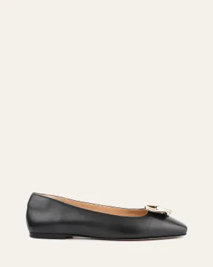 SONNY FLACHE SCHUHE AUS SCHWARZEM LEDER
