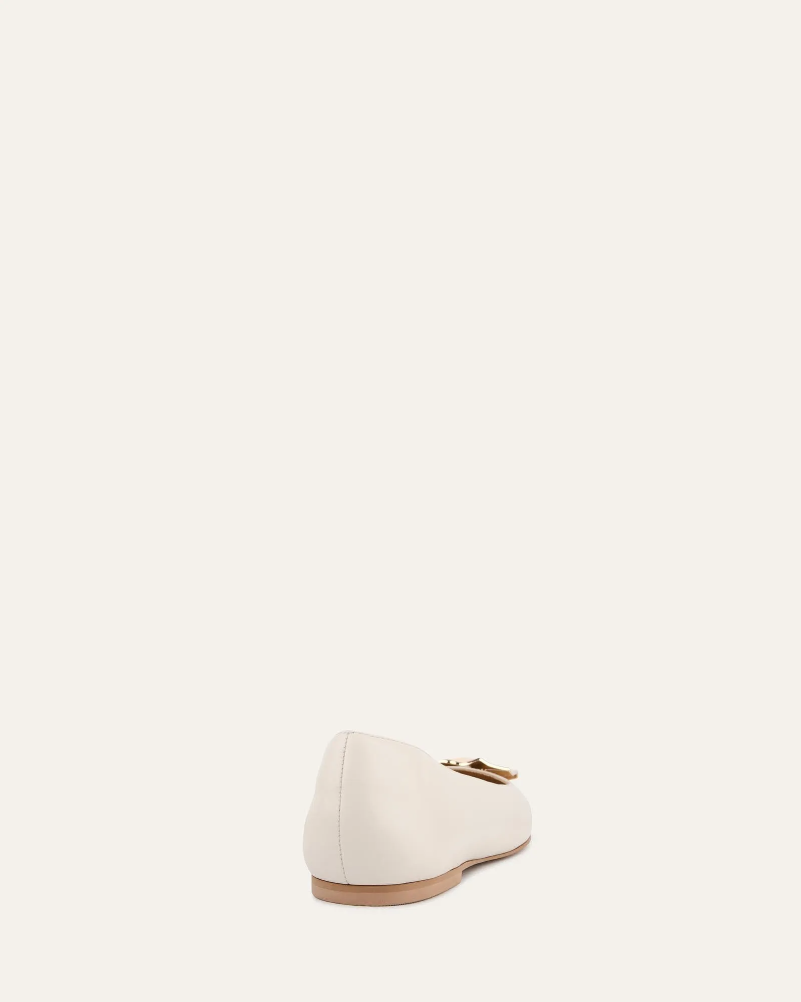 SONNY DRESS FLATS IN OFF-WHITE LEDER