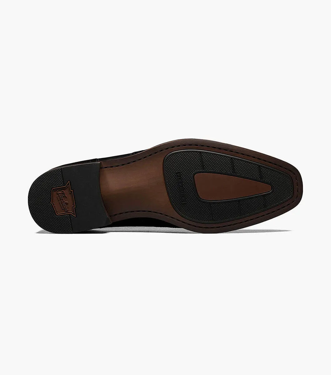 SORRENTO Plain Toe Einfacher Monkstrap - Schwarz