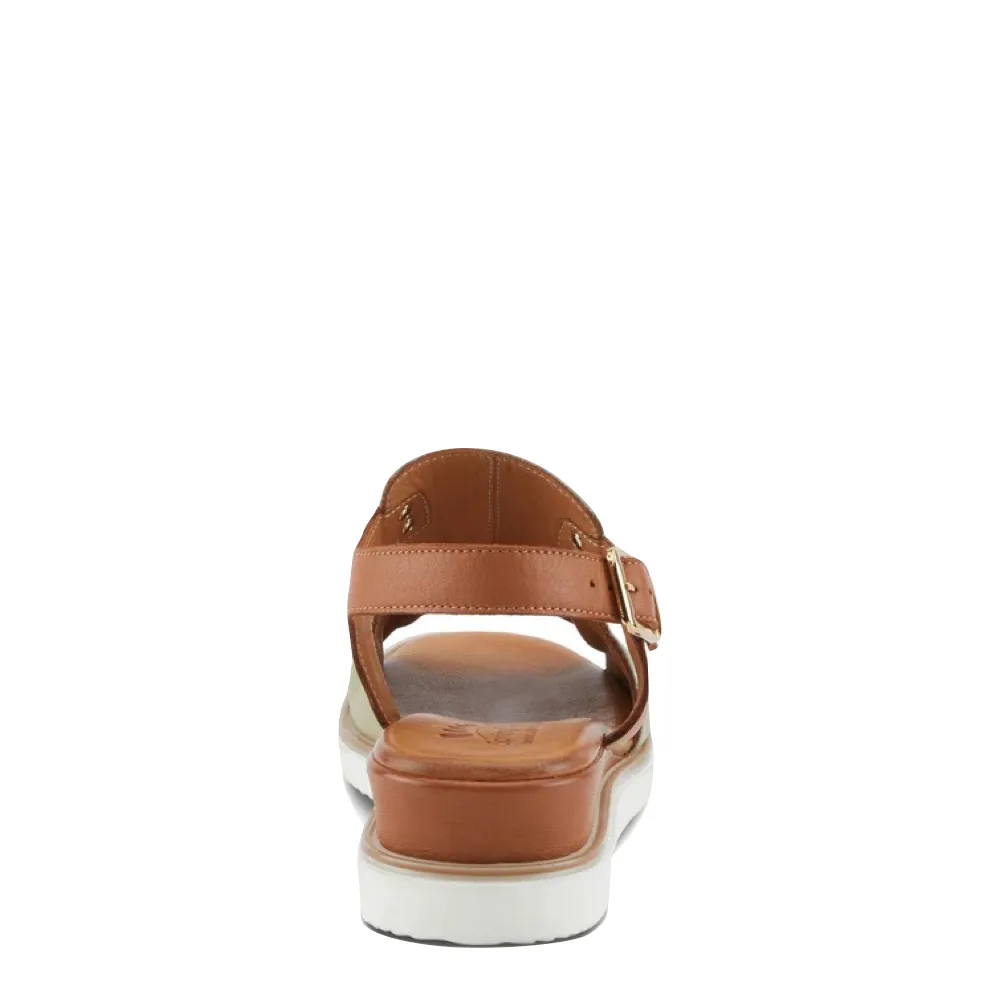 Spring Step Damen Locals Keilabsatz-Sandale in Oliv Multi