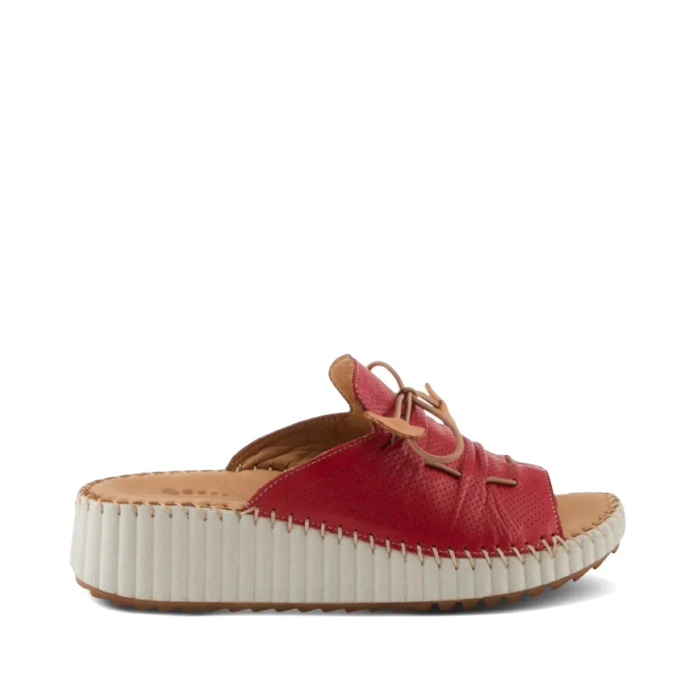 Spring Step Damen Nevelle Keil-Sandalette in Rot