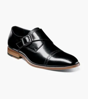 Stacy Adams DESMOND Cap Toe Monkstrap-Schuhe - Schwarz