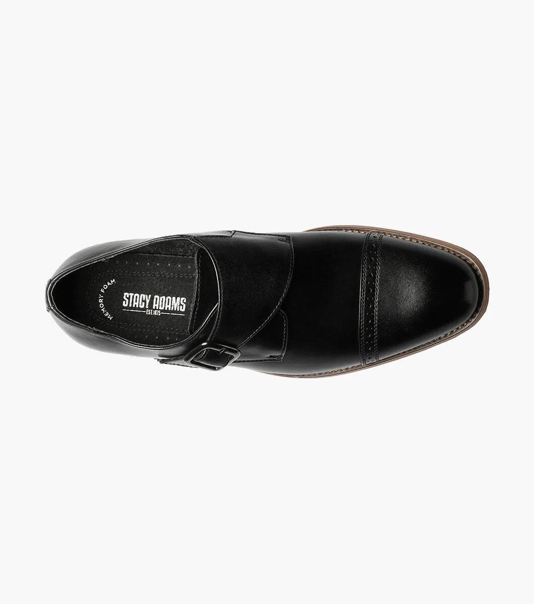 Stacy Adams DESMOND Cap Toe Monkstrap-Schuhe - Schwarz