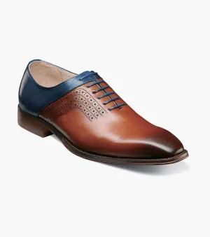 Stacy Adams HALLOWAY Oxford mit glatter Spitze - Cognac