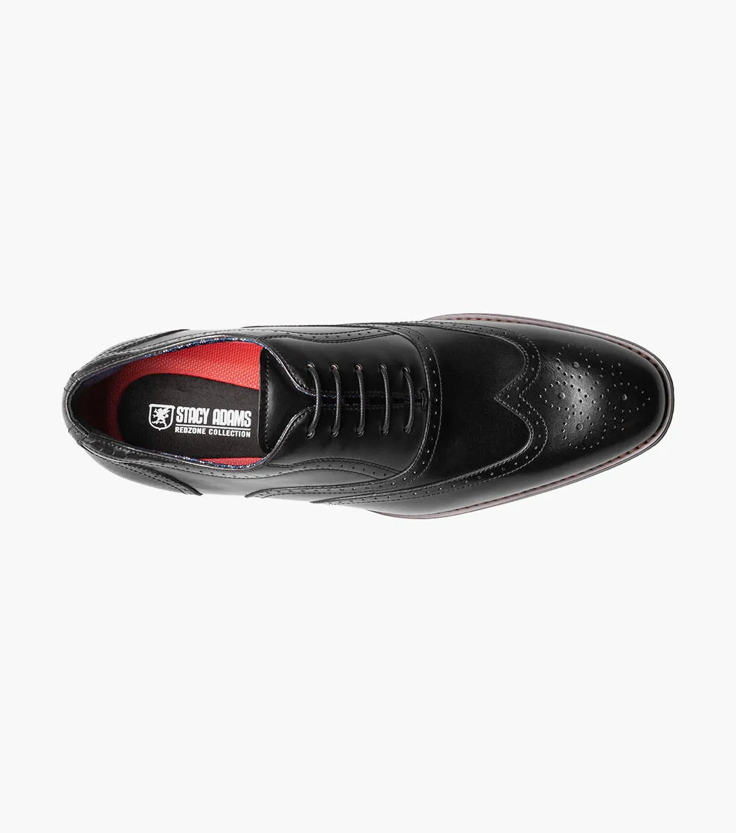Stacy Adams KAINE Wingtip Oxford - Schwarz