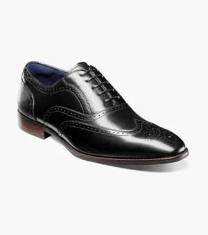 Stacy Adams KAINE Wingtip Oxford - Schwarz