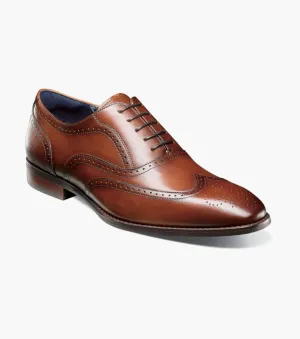 Stacy Adams KAINE Wingtip Oxford - Cognac