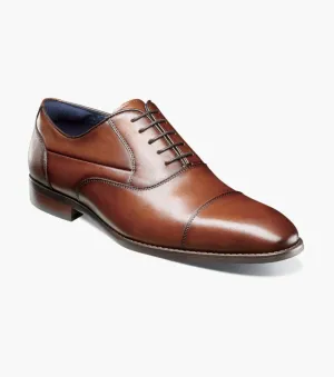 Stacy Adams KALLUM Cap-Toe Oxford Schuhe - Cognac