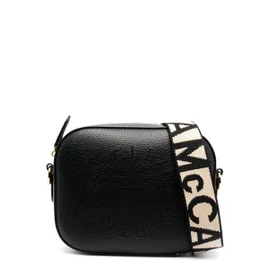 Stella Logo Kamera-Tasche in Körnung, Schwarze Taschen_Stella Mccartney_Taschen