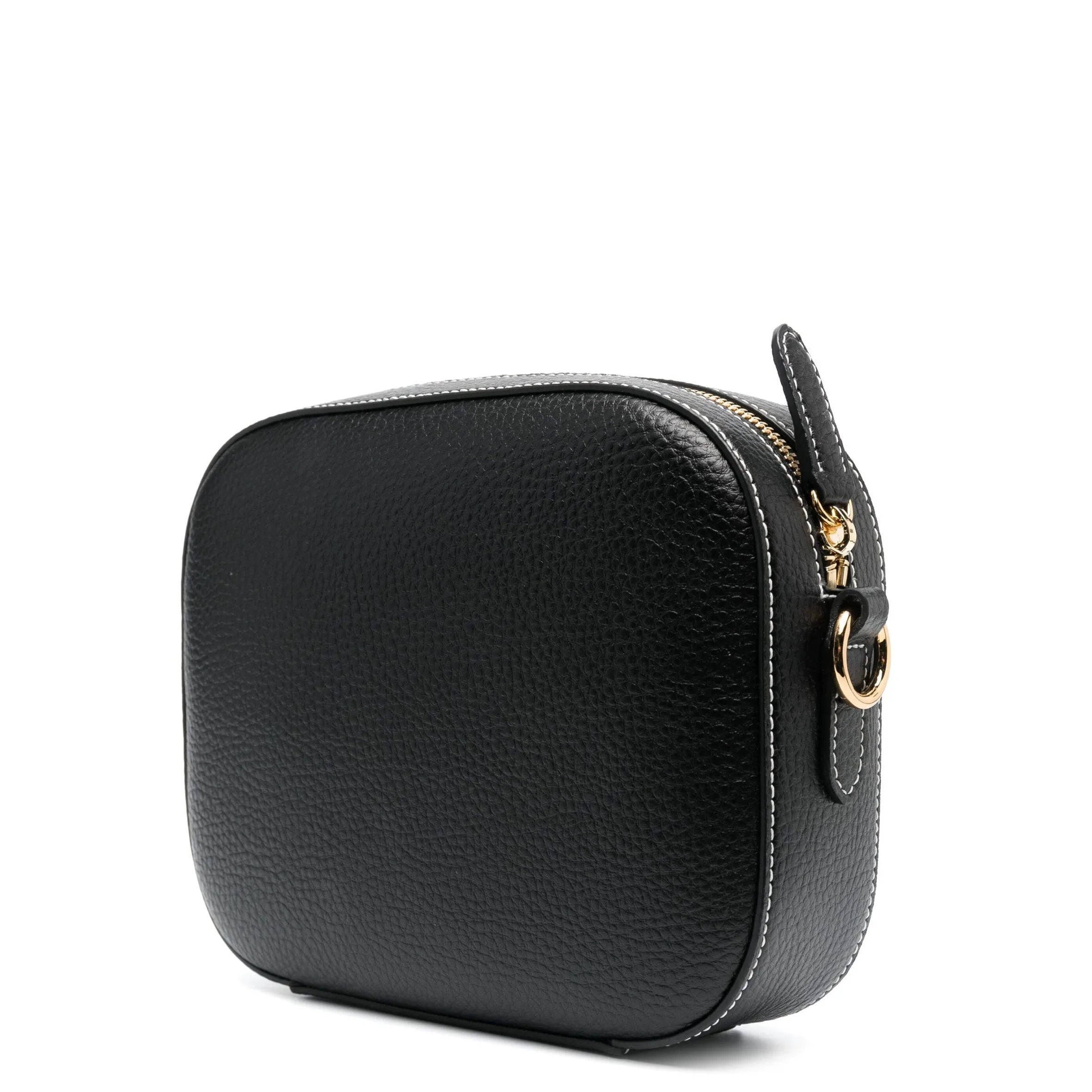 Stella Logo Kamera-Tasche in Körnung, Schwarze Taschen_Stella Mccartney_Taschen