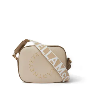 Stella Logo Kamera-Tasche mit Kornstiften, Creme Taschen_Stella Mccartney_Taschen