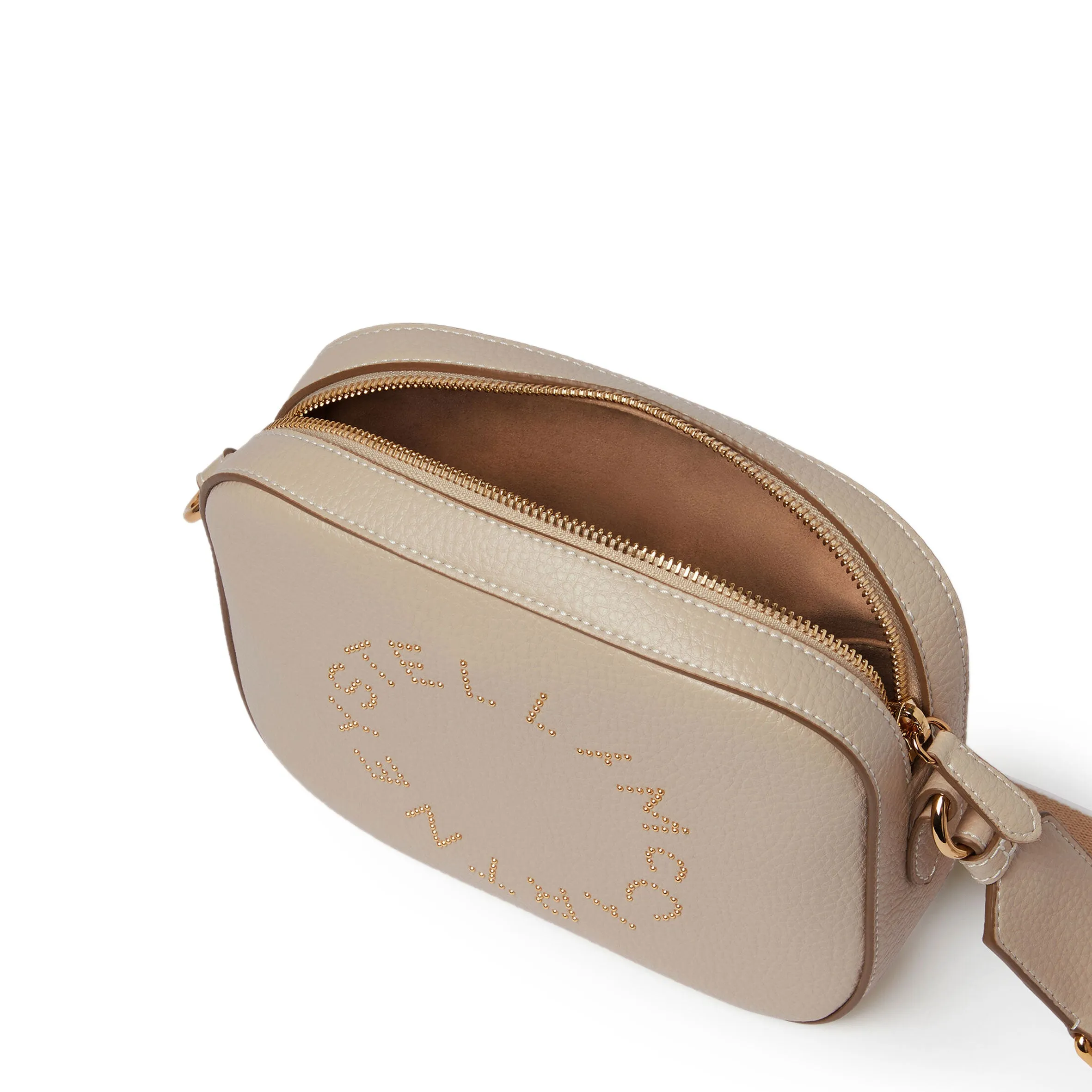 Stella Logo Kamera-Tasche mit Kornstiften, Creme Taschen_Stella Mccartney_Taschen