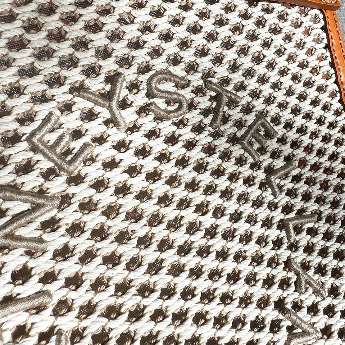Stella Logo Mini Umhängetasche Rope Mesh, Elfenbein/Beige Taschen_Stella Mccartney_Taschen