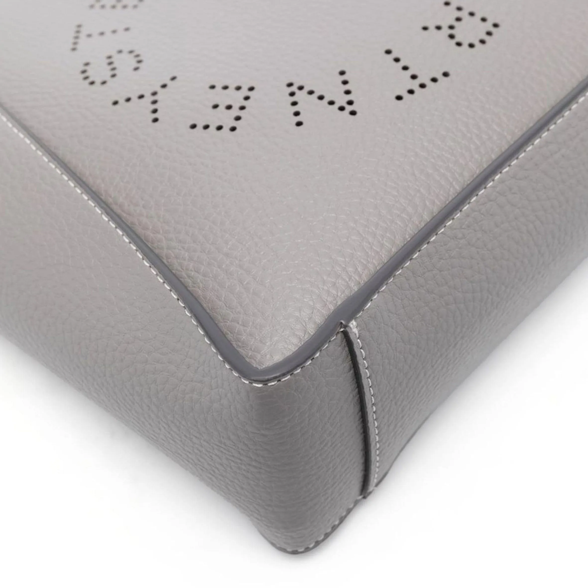 Stella Logo Mini Umhängetasche Hobo Perforiert, Rauch Taschen_Stella Mccartney_Taschen