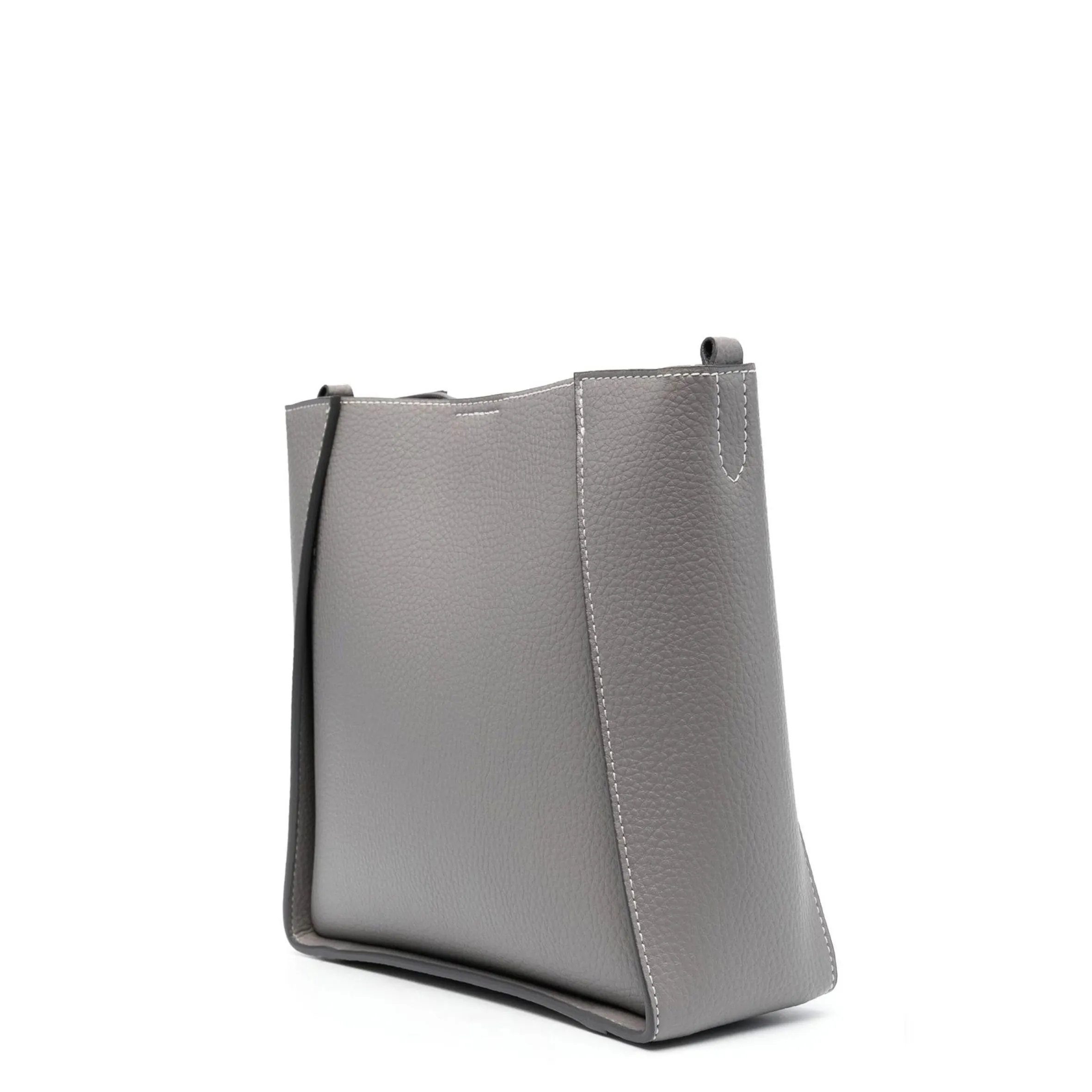 Stella Logo Mini Umhängetasche Hobo Perforiert, Rauch Taschen_Stella Mccartney_Taschen