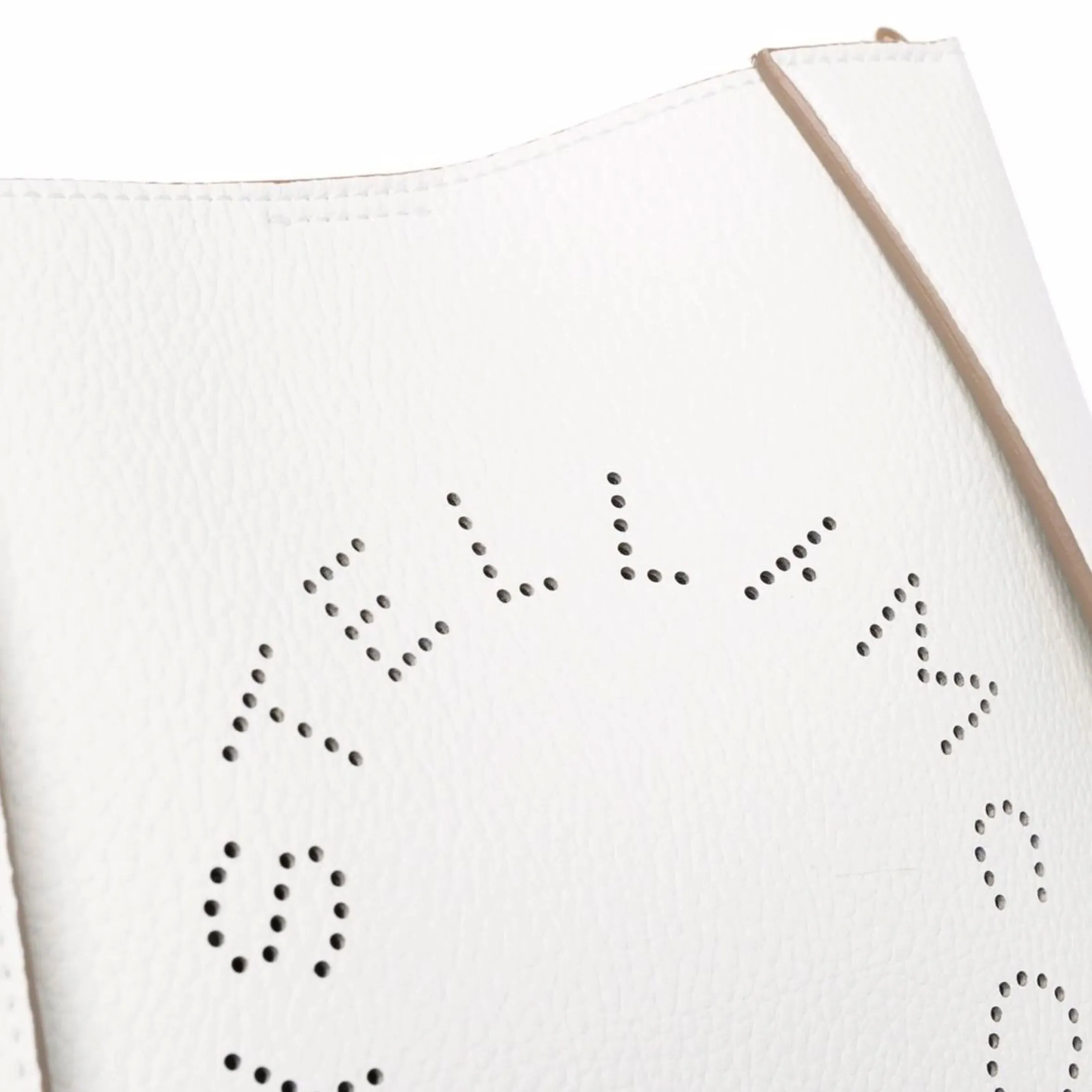 Stella Logo Mini Umhängetasche Hobo Perforiert, Weiße Taschen_Stella Mccartney_Taschen