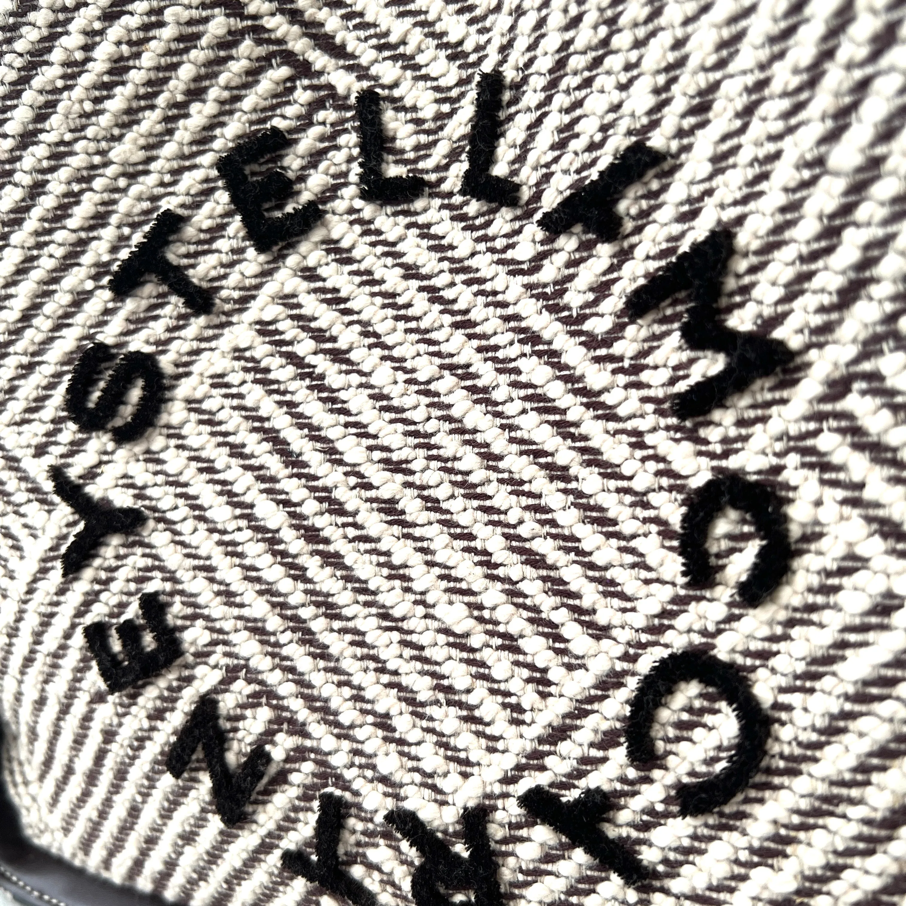 Stella Logo Tragetasche C/B Bestickter Jacquard, Schoko/Creme Taschen_Stella Mccartney_Taschen