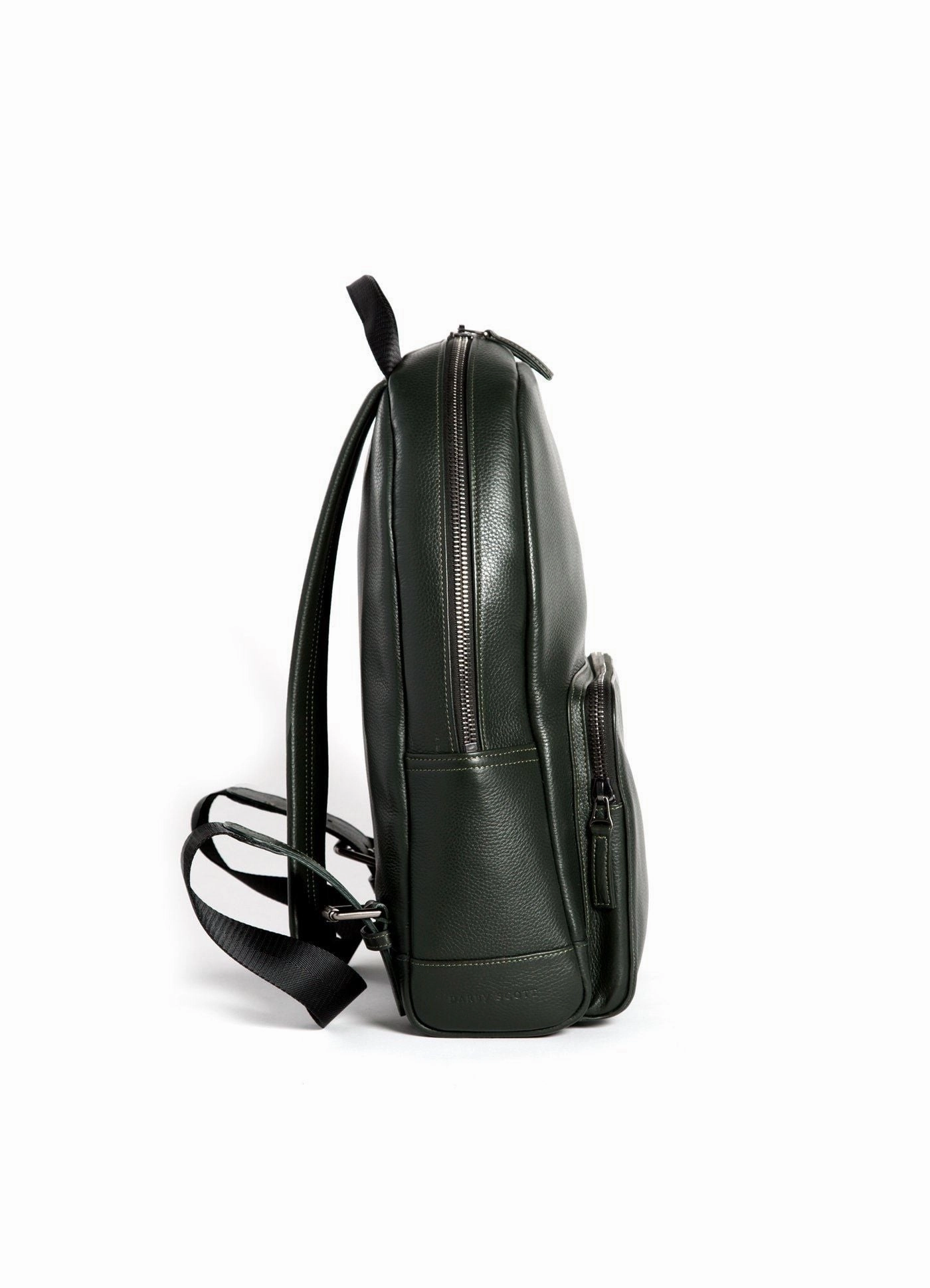 Stuart Backpack - Dark Green Leather
