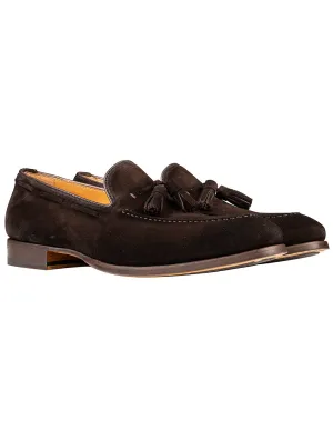 Wildleder-Quasten-Loafer Marron