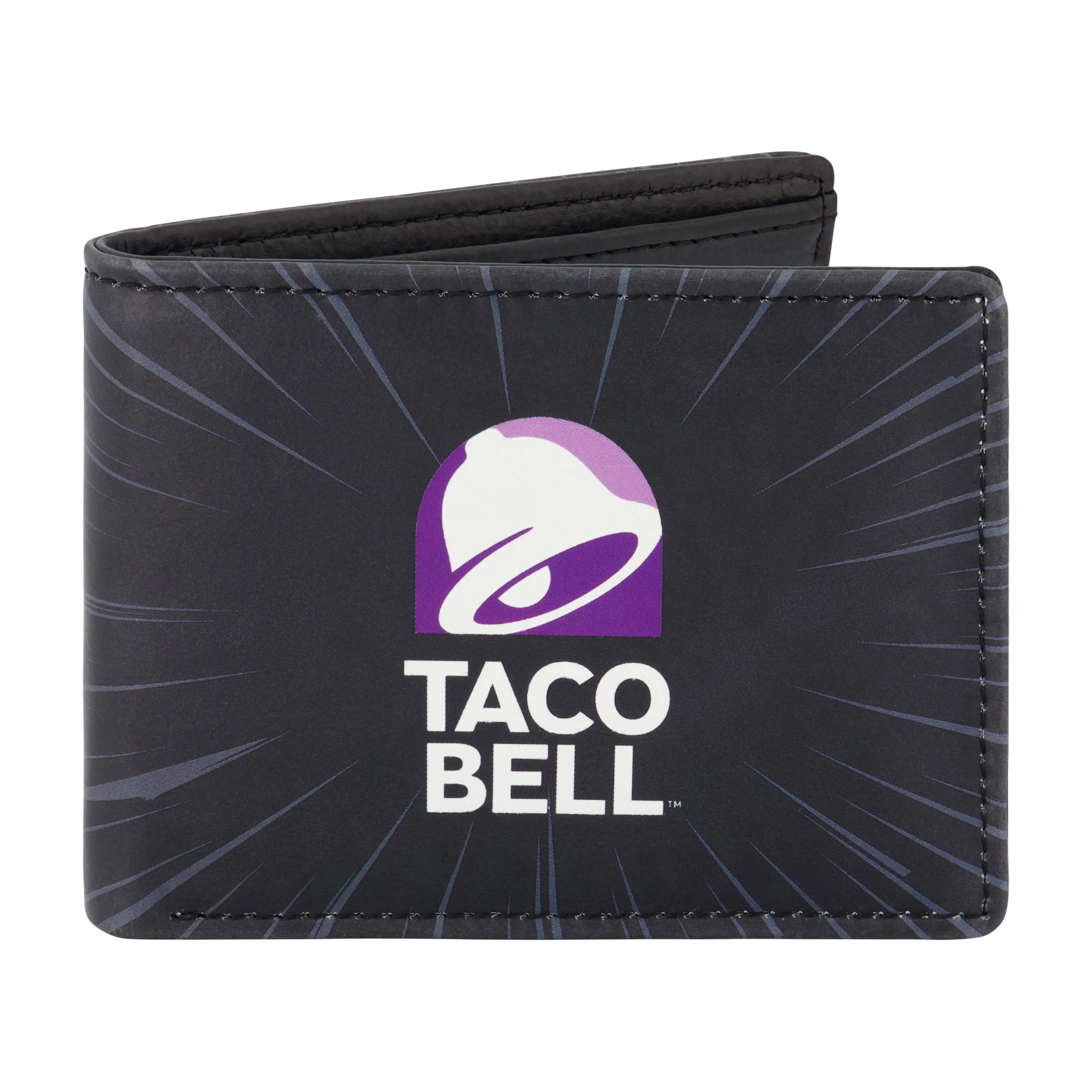TACO BELL LOGO Brieftasche mit zwei Fächern, schlanke Geldbörse mit dekorativer Dose für Damen und Herren, ecco Schuhe