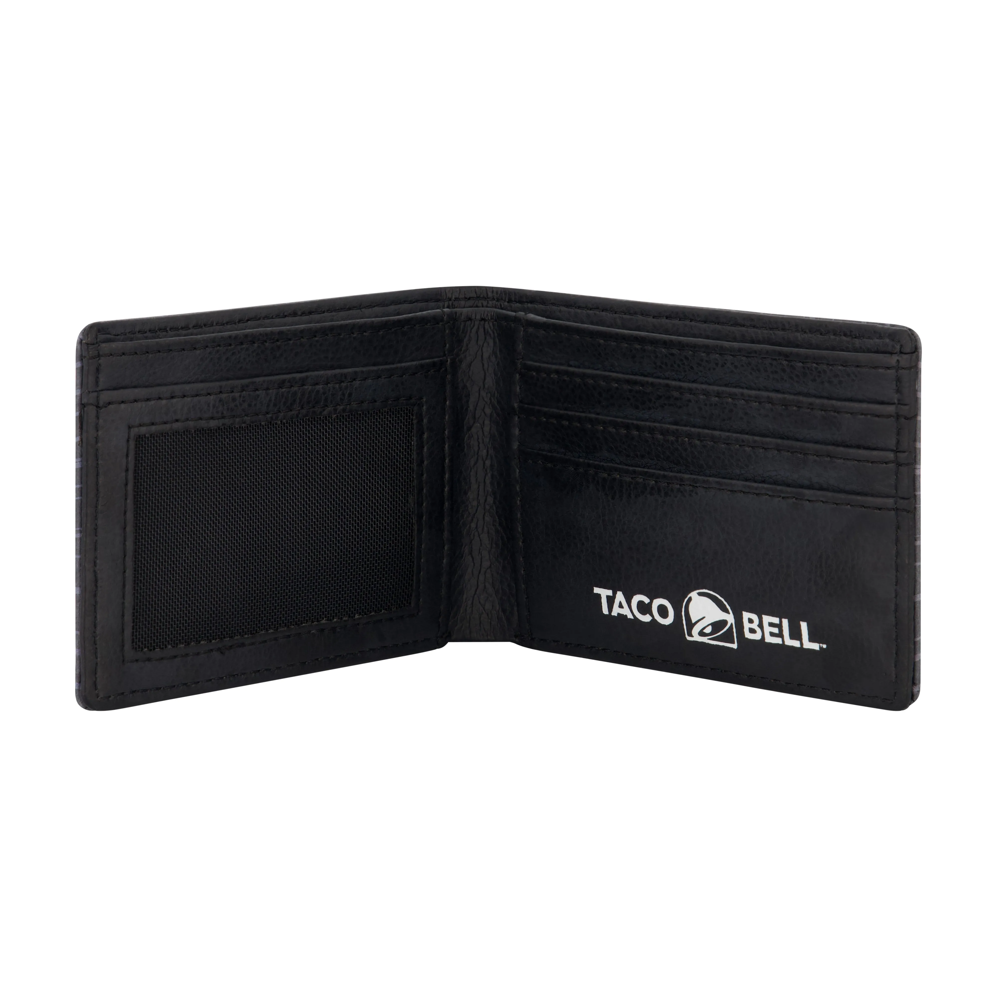 TACO BELL LOGO Brieftasche mit zwei Fächern, schlanke Geldbörse mit dekorativer Dose für Damen und Herren, ecco Schuhe