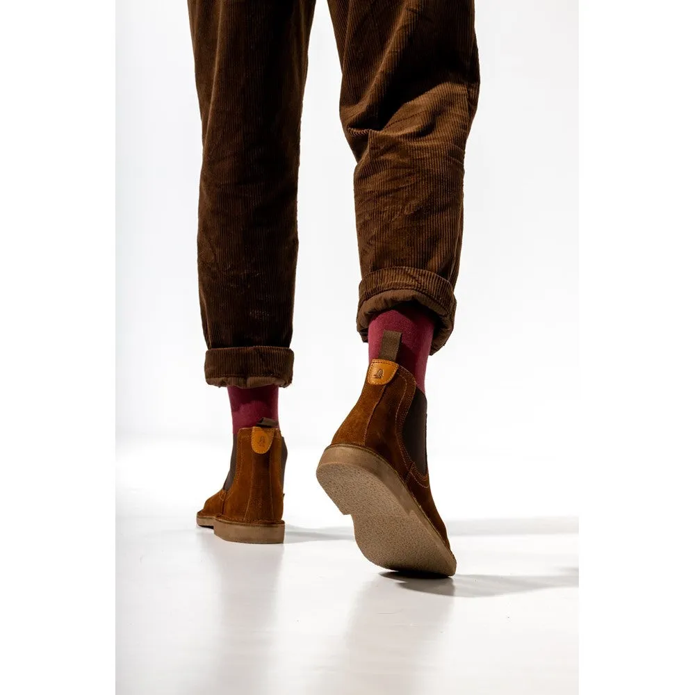 Tan Shaun Wildleder Chelsea Stiefel