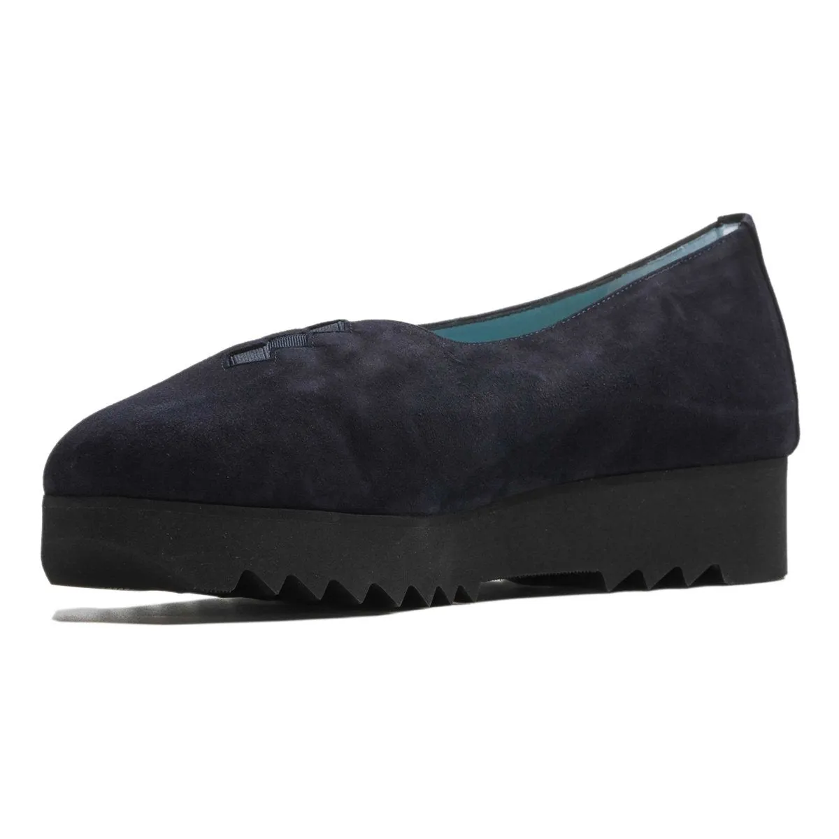 Thierry Rabotin Damen Grace Keilabsatz Navy Wildleder