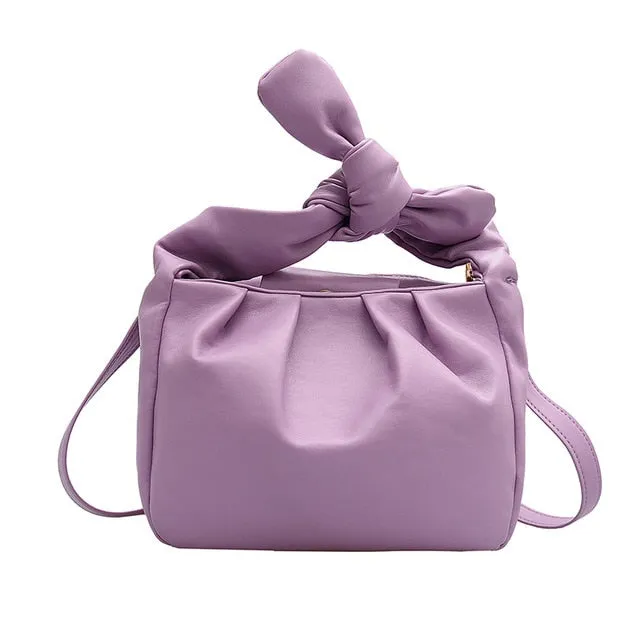 Taschen für Damen 2020 Vintage Handtaschen Uni-Farben Sommer Umhängetasche Damen Cloud Beutel Weiches Leder Clutch Fashion Nova Taschen