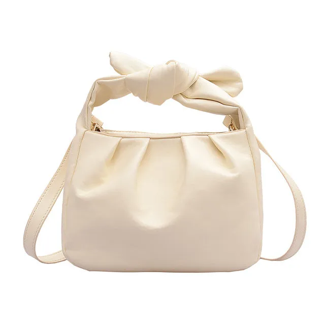 Taschen für Damen 2020 Vintage Handtaschen Uni-Farben Sommer Umhängetasche Damen Cloud Beutel Weiches Leder Clutch Fashion Nova Taschen