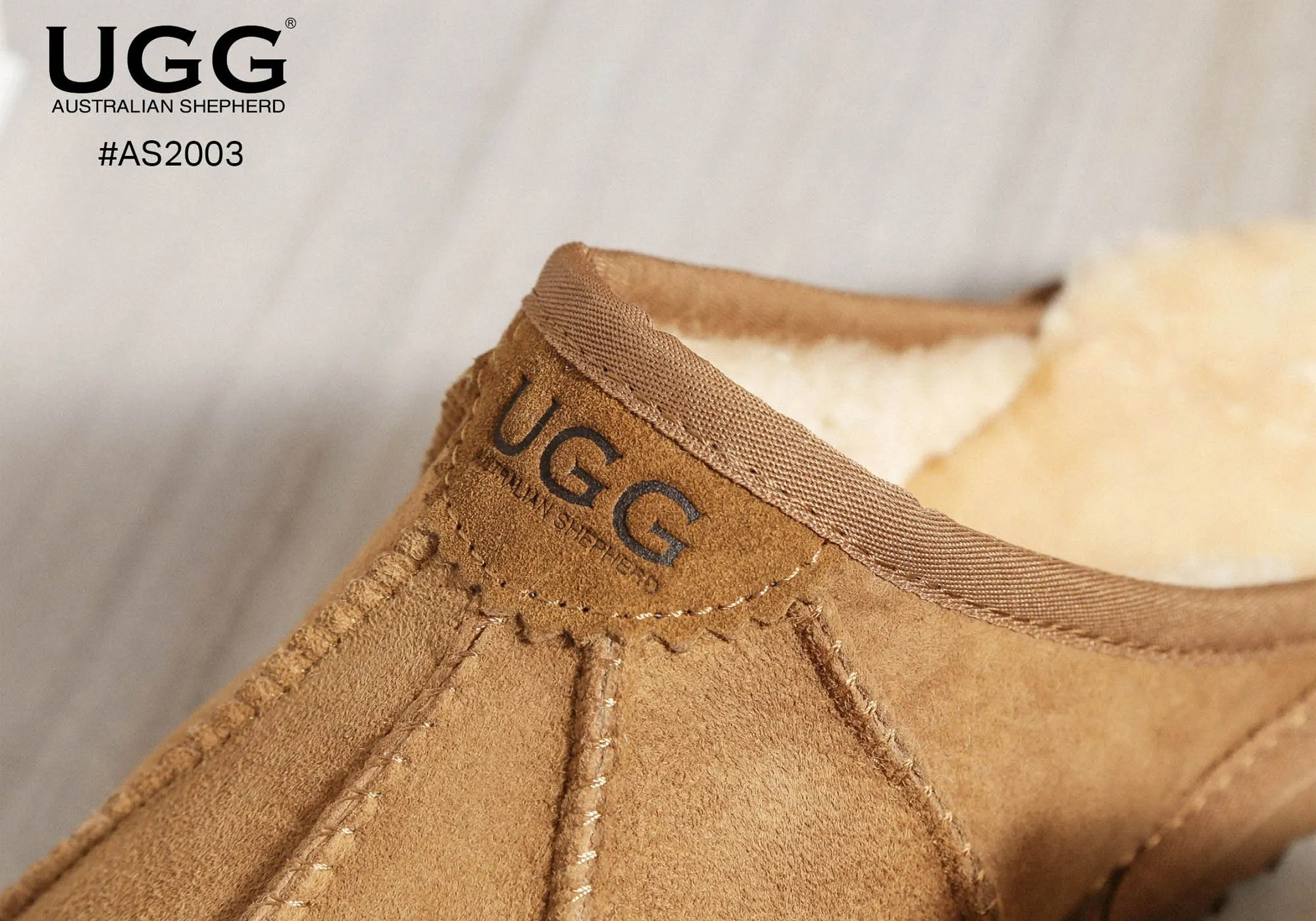 UGG Australian Shepherd Bequeme Unisex Rafael Pantoffeln mit offener Ferse UGG Schuhe